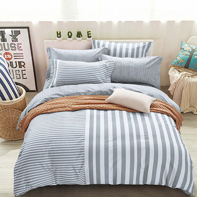Gepersonaliseerde garen geverfde plaid streep beddengoed set lakenschijf kussenschijf sets is aangepast Ja