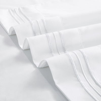 Het goedkoopste beddengoed 200TC 100% polyester microfiber drie lijnen borduurwerk uit Xinpai