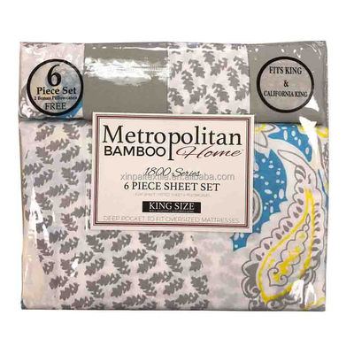 Geen vulling Solid Print Microfiber Stof 80gm 100% polyester beddengoed Set 6pcs
