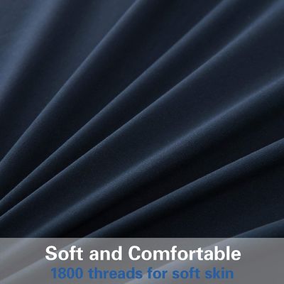 200TC Drie lijnen borduurwerk Luxe hotel lakenset met 100% polyester microfiber