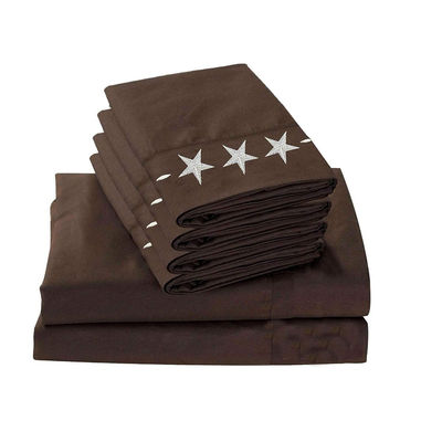 Western Peak 6 stuks borduurwerk sterrenplaat set wasmachine was 100% polyester