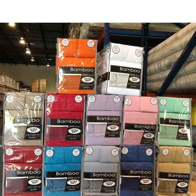 Gepoetste microfiber bamboe 2200 serie 6pcs Stel nationale normen Kleurvastheid
