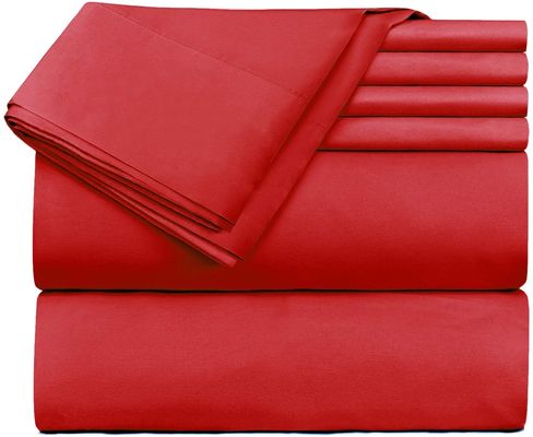 Gepoetste microfiber bamboe 2200 serie 6pcs Stel nationale normen Kleurvastheid