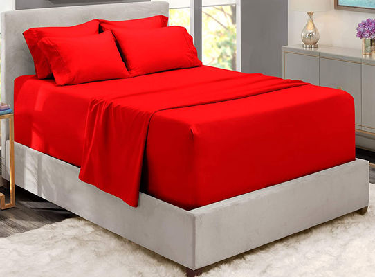 Gepoetste microfiber bamboe 2200 serie 6pcs Stel nationale normen Kleurvastheid