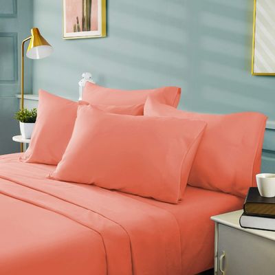 Bamboe 2200 serie 6pcs gepoetste Microfiber bedden set zonder vullen voor hotel