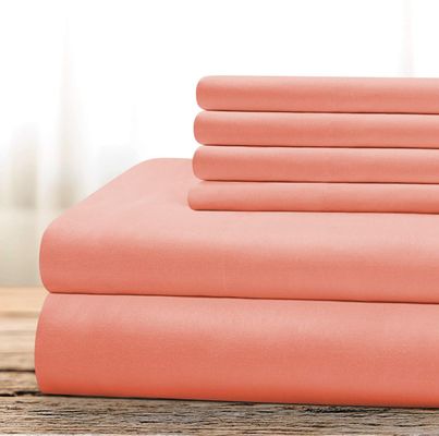 Bamboe 2200 serie 6pcs gepoetste Microfiber bedden set zonder vullen voor hotel