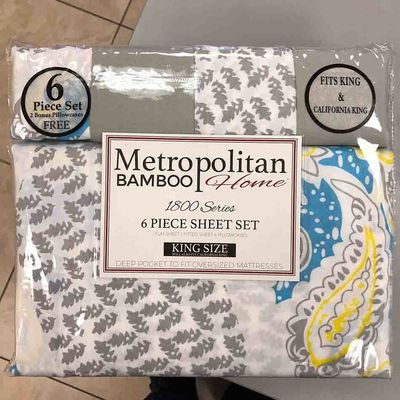 Goed 6pcs Microfiber bedden set 80gm 100% polyester voor geen vullen en verpakken