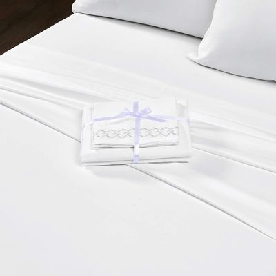Solid Soft Brushed Microfiber Luxe Borduurplaat Set 3/4pcs Op maat