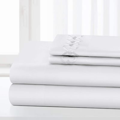 Solid Soft Brushed Microfiber Luxe Borduurplaat Set 3/4pcs Op maat