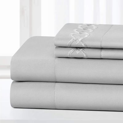 90 gram geborduurde vellen met een solide patroon extra zacht, rimpel en vervaagingsbestendige 4pcs