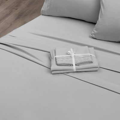 90 gram geborduurde vellen met een solide patroon extra zacht, rimpel en vervaagingsbestendige 4pcs