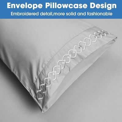 90 gram geborduurde vellen met een solide patroon extra zacht, rimpel en vervaagingsbestendige 4pcs