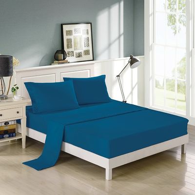 Geen vulling Elegante en moderne rollen bloemen geborduurde plaat set 4 stuks 100% polyester