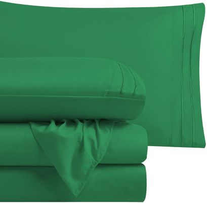 Borduurwerk Twee lijnen bedden set 4pcs voor de VS 100% polyester microfiber materiaal