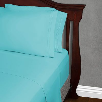 Solid Pattern Microfiber Bed Sheet Set 133 * 60 Stoffendichtheid