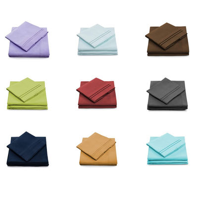 Solid Pattern Microfiber Bed Sheet Set 133 * 60 Stoffendichtheid