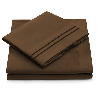 Solid Pattern Microfiber Bed Sheet Set 133 * 60 Stoffendichtheid