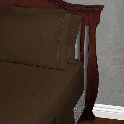 Solid Pattern Microfiber Bed Sheet Set 133 * 60 Stoffendichtheid