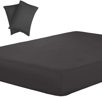 133 * 60 Stoffendichtheid 3 stukken Fitted Sheet Set voor 20 "diepe matrassen 2 kussens