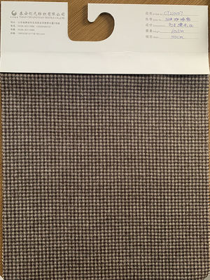 Zware 870 g gekleurde wolstofmengsel Plaid Tartan Garne Gekleurde wolstof voor jas