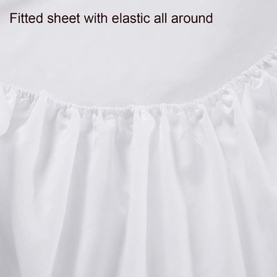 3pcs Luxury Softest 1500 Thread Count Egyptisch Fitted Bed Sheet voor ziekenhuis beddengoed