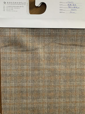 Zware 870 g gekleurde wolstofmengsel Plaid Tartan Garne Gekleurde wolstof voor jas
