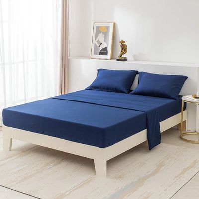 133 * 60 Stoffendichtheid 100% polyester microfiber trim hem snel droog beddengoed 4pcs