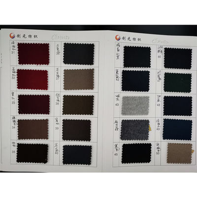 Op maat gemaakte lusgarens Geverfd geweven weefsel Wol Katoen Polyester Gemengd weefsel voor pak
