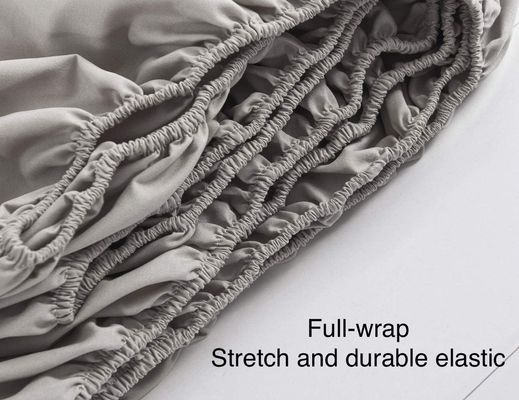Aanpasbaar JA 100% polyester Microfiber Fitted Plaat Volledig elastisch overal extra diepe zak Alle seizoenen