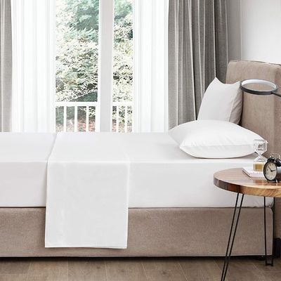 4 stukken 100% katoen Luxe zacht ademend diep zakbed Set met draagbare