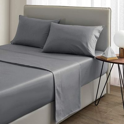 200TC katoenen beddengoed met diepe matraszakken All-Season Full Length Elastic