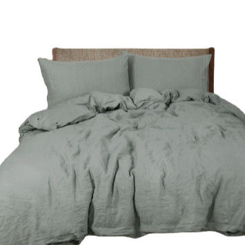 2-2,5 kg Steen Gewassen Frans Linnen Dekbed Set Oeko Tex Natuur Linnen Bed Linnen