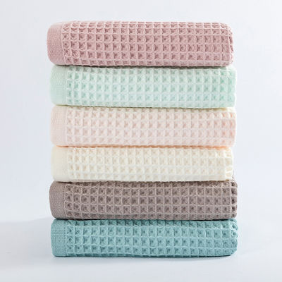 Zwak katoenen wafel weefdek 1pc hoeveelheid gewassen en gekleurd perfect voor baby