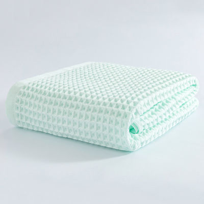 Zwak katoenen wafel weefdek 1pc hoeveelheid gewassen en gekleurd perfect voor baby