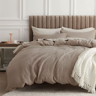Voeg een vleugje luxe toe aan uw slaapkamer met een 100% katoenen weefsel dekbed set