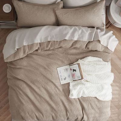 Voeg een vleugje luxe toe aan uw slaapkamer met een 100% katoenen weefsel dekbed set