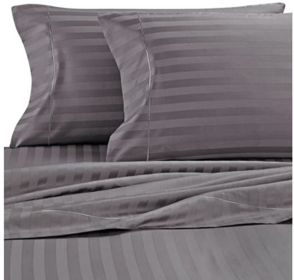 Draden geteld 300tc 100% katoen gestreepte satine beddengoed set voor luxe 5 sterren hotel