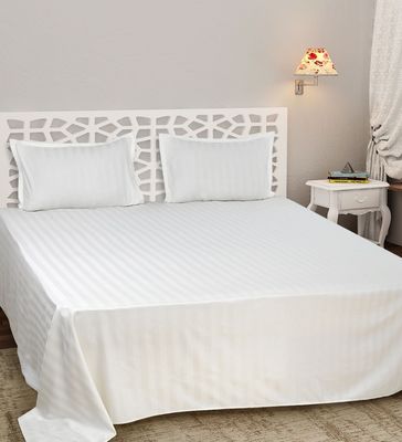 Draden geteld 300tc 100% katoen gestreepte satine beddengoed set voor luxe 5 sterren hotel