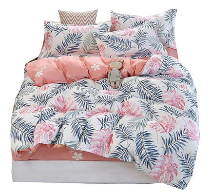 Verander uw slaapkamer met 100% polyester geprinte plantentwerp beddengoederen en hoesjes