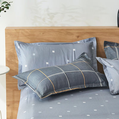 100% polyesterstof king size linnen bedkamer set met dekbed en platte lakens