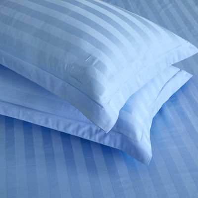 Blauw en wit gestreepte lakens 100% katoenen ziekenhuisbedden