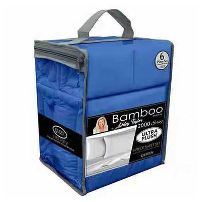 GARD GEKLEURD 100% polyestervezel 6 stuks bamboe solide microfiber stof bedden set