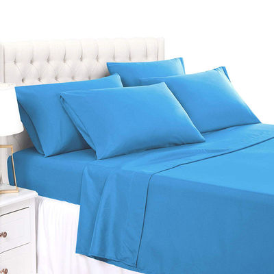 GARD GEKLEURD 100% polyestervezel 6 stuks bamboe solide microfiber stof bedden set