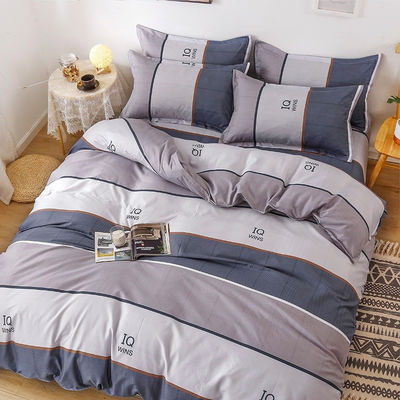 All-Season 4-Piece beddengoed Set Prinses en gordijnen Stonewashed Linnen voor kinderen Volle grootte