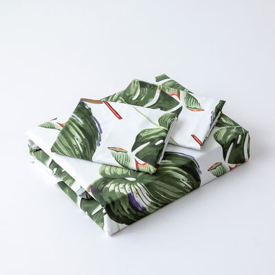 African Bed Linen Set met 300tc draad getal en Custom Leaf Pattern Printing