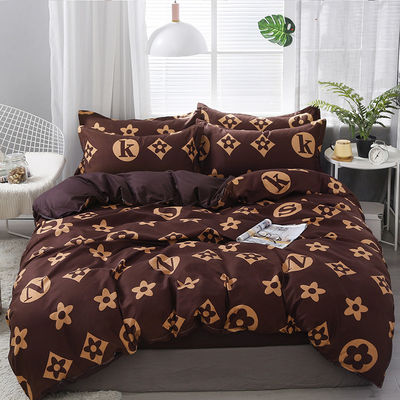 African Bed Linen Set met 300tc draad getal en Custom Leaf Pattern Printing