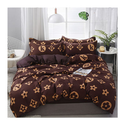African Bed Linen Set met 300tc draad getal en Custom Leaf Pattern Printing