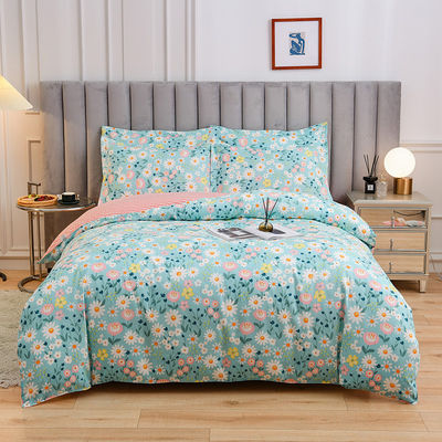 Witte 4 stukken 100% katoenen dekbedbed set aangepast kleur dekbed beddengoed set