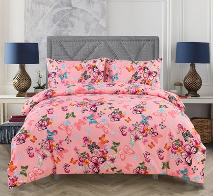 Superzacht geborstelde microfiber dekbed set 4pcs 1.5-2 kg voor trouwdag