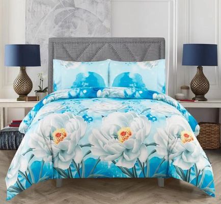 Superzacht geborstelde microfiber dekbed set 4pcs 1.5-2 kg voor trouwdag